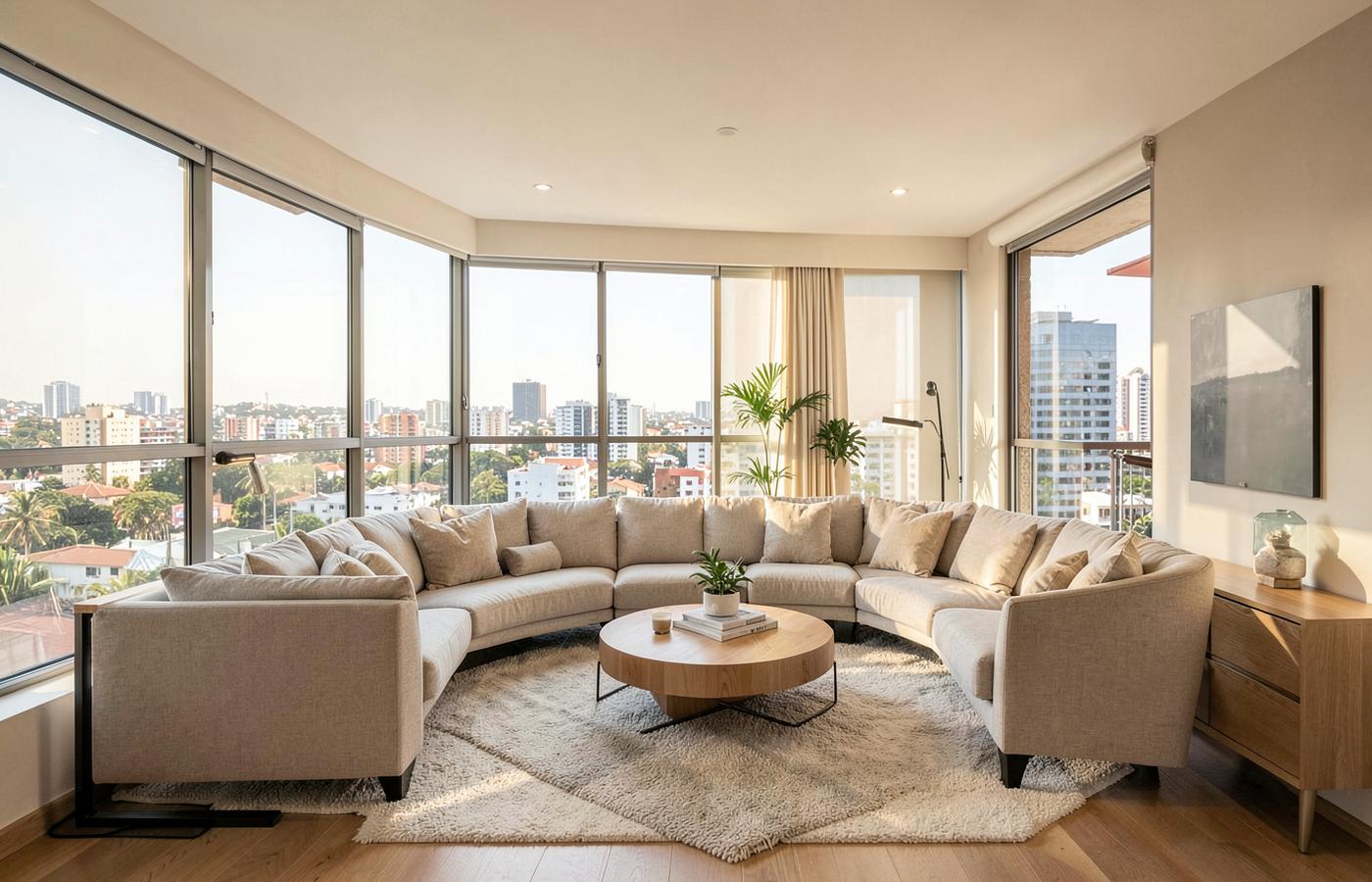 Sala de apartamento de referencia