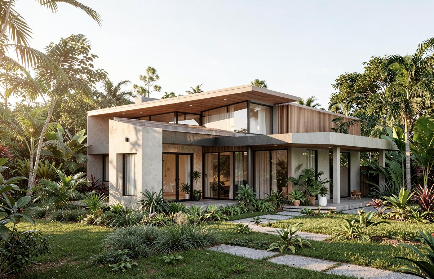 Exterior de referencia de casa contemporánea